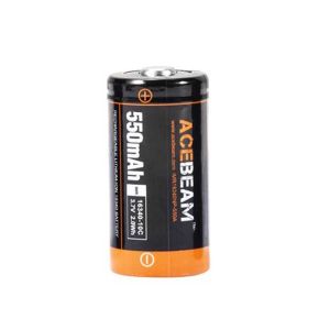 AceBeam IMR 16340-10C Button top 550mAh Li-ion rechargeable battery