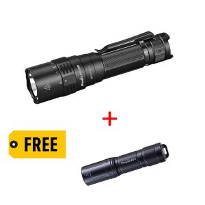 Fenix PD40R v2.0 Rotary Switch 3000 lumen rechargeable LED torch + FREE E01 v2.0