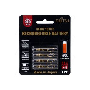 Fujitsu 4 X AAA LSD 950mAh NiMH Batteries HR-4UTHC(4B)
