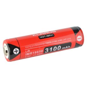 Klarus IMR 3100mAh protected 18650 lithium ion battery