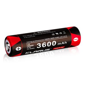 Klarus 3600mAh 18650 rechargeable Li-ion battery