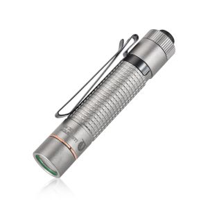 Lumintop EDC AA Titanium compact 650 lumen tail switch torch with 14500 battery
