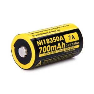 Nitecore 700mAh IMR 18350 high drain rechargeable battery NI18350A