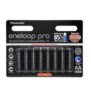 Panasonic Eneloop Pro 8 X AA LSD 2550mAh NiMH Batteries BK-3HCCE/8BT
