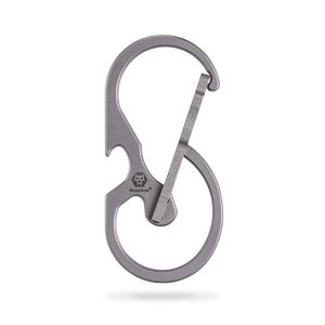 RovyVon U8 titanium quick-release keychain carabiner & bottle opener