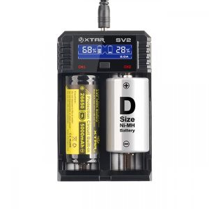 Xtar SV2 Rocket LCD fast Li-ion/Ni-MH battery charger 2 channel