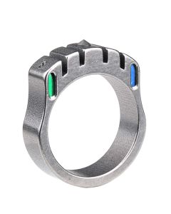 MecArmy SKF2T tactical ring with tritium and skull pendant