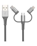 Enecharger 3-in-1 USB charging cable - USB-A to lightning, Micro USB, USB-C - CDC-A23WAY 