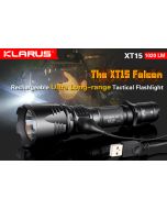 Klarus XT15 Falcon rechargeable long range tactical LED torch
