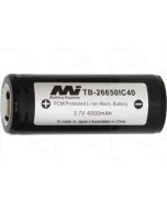 Master Instruments 4000mAh 26650 Li-ion rechargeable battery
